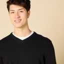Amazon Essentials Men's V-Neck Pullover Sweater, 4XL Big