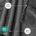PetAmi Waterproof Dog Blanket for Couch, Pee Proof Fleece Reversible Pet Throw, Furniture Protector for Bed Sofa Kennel, Soft Washable Cover for Small Medium Dog Puppy Cat, 29x40 Dark Grey Sherpa