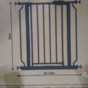 Pet Dog Gate Freestanding, (Black Pet Gate, 3 Panel 30" × 24-49" Tall)
