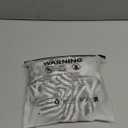 SOLY HUX Women's Zebra Striped Halter Mini Dress Sleeveless Drawstring Split Asymmetrical Hem Bodycon Dresses Size L