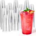 JOLLY CHEF 20 oz Clear Plastic Cups, 1000 Pack Disposable Plastic Cups, Party Drinking Cups for Birthday, Weddings, Picnics, Ceremonies, BBQs, and any Events