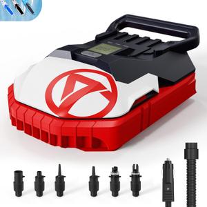Electric Air Pump for Paddle Board, 22PSI Sup Pump for Paddleboard Inflator and Deflator with 12V DC Car Connector and Portable Boat, Kayak Accessories for Water Sports