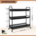 STORAGE MANIAC Basketball Rack 3-Shelf Training Stand Ball Holder Sports Ball Cart Garage Organizer Ball Basket Storage, Ball Rack for Garage or Gym, Indoor & Outdoor Sports Equipment Organizer