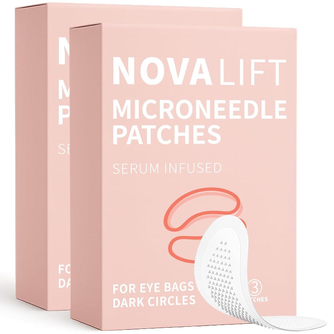 Micro Eye Patches, Under Eye Patches with Hyaluronic Acid, Smile Line Patches for Puffy Eyes and Dark Circles, Women Forehead Anti Wrinkle Patches, Under Eye Masks for Skin Care (2 Pack)