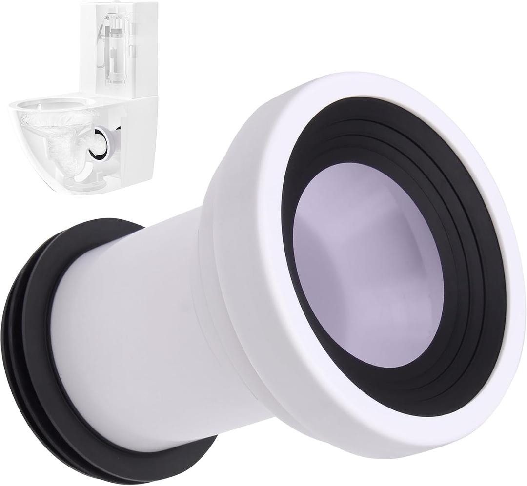 Toilet Drain Pipe Adapter,Bathroom Toilet Connector Part for Plastic Sewer Drain Pipe Installation Seal Accessories