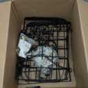 33" Black Pot Rack Hanging, Heavy Duty Metal Ceiling Pot Rack with 15 Hooks, Pot and Pan Hanging Rack Organizer for Kitchen Cookware Utensils