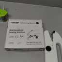 Handheld Sewing Machine for Beginners, Portable Mini Sewing Machine with Two Speed Modes, Easy to Operate and Fast Stitch Suitable for Clothes, Fabrics and Quick Home Repairs (White)