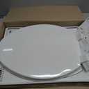 KOHLER K-4774-0 Brevia Elongated White Toilet Seat with Quick-Release Hinges And Quick-Attach Hardware For Easy Clean, White