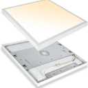 2x2 FT Surface Mount LED Panel Light Dimmable & 3 Color Selectable 3000K/4000K/5000K - 40W 24x24 Inch LED Flush Mount Ceiling Light Low Profile, 100-277V, Bright 4400LM, ETL Listed, 2 Pack (White)