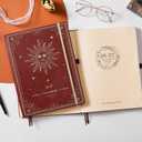 2026-2027 Planner - Academic Planner 2026-2027, 9" x 11", Jul. 2026 - Jun. 2027, Weekly and Monthly Planner 26-27, Leather Cover with Thick Paper, Back Pocket - The Sun (Reddish Brown Sun)
