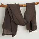 100% Flax Linen Bath Towel 33.5x53 Inches Natural Lightweight Hair Towel for Bathroom Beach Travel,Brown