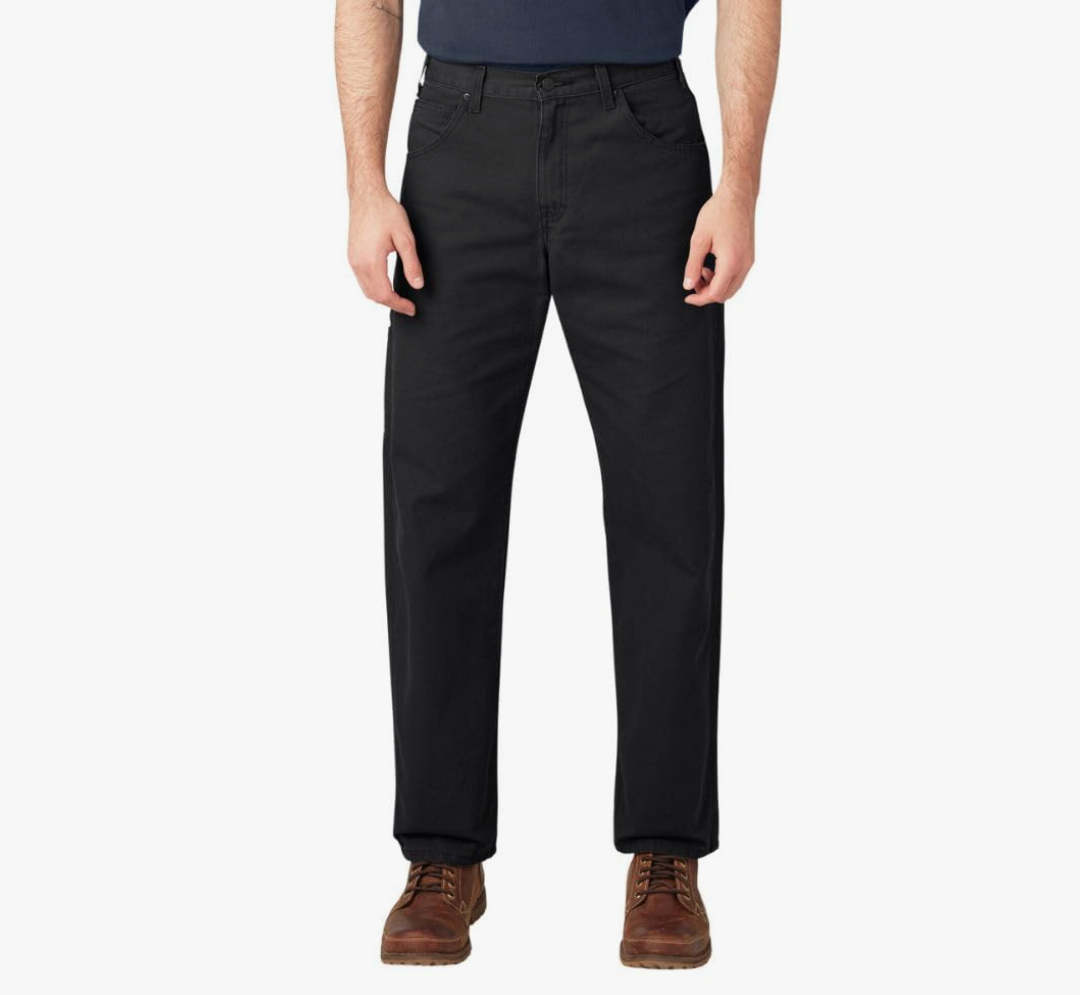 Dickies Men's Relaxed Fit Straight-Leg Duck Carpenter Jean, Size S