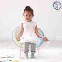 Disney Little Mermaid Toddler Saucer Chair,19” Folding Kids Chair with Cushion, Portable Lounge Seating, Ages 3+, 17.3 inches x 19.7 inches x 18.9 inches