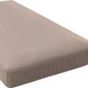 H.VERSAILTEX Super Stretch Chaise Cover Sectional Couch Covers for L Shaped Sofa Both Left/Right and Seat Cushion/Couch Slipcover Sets Thick Jacquard Textured Twill Fabric 3 Piece Sofa Covers (Sand)