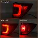 Right Passenger Side LED Outer Tail Light Fit for 2016 2017 2018 Honda Pilot Rear Brake Lamp RH HO2805107 33500TG7A01 HD668-B000R P24243CAPA