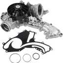 MUNIK 2782001201 Water Pump 2003-2020 Compatible with Mercedes Benz GLE500 GLS500 GL450 GL500 G63 AMG S500 S500 L S500 4MATIC 2782001201