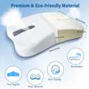 SAHEYER Anti-Snoring Pillow for Side Sleepers, Stop Snore Aid with Memory Foam, Orthopedic Pillow for Sleeper, Snoring Solution and Remedy, Anti-Snore Devices, White