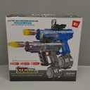 Electric Water Guns for Adults & Kids,Realistic Automatic Water Gun with 26-32 FT Long Range,800ml Large Water Tank,Splash-Resistant Design,Summer Outdoor Pool Beach Toy for Backyard Games(2 Pack) (Black+blue)