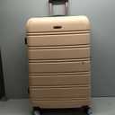 Rockland Melbourne Hardside Expandable Luggage with Spinner Wheels, Champagne, 3-Piece Set (20/24/28)