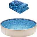 VEVOR 18-ft Round Above Ground Pool Liner, Unibead Pool Liners, Standard Gauge, 52inch Wall Height, Designed for Steel Sided Above-Ground Swimming Pools