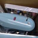 Sewing Machine for Beginners, Mini Sewing Machine for Kids & Adults with Large Extension Table, LED Light, 2 Speed Foot Pedal, DIY Home Sewing Kit with 127 Accessories(Cyan)