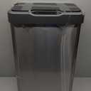 EKO Mirage-T 50 Liter / 13.2 Gallon Touchless Rectangular Motion Sensor Trash Can, Brushed Stainless Steel Finish