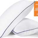 MZOIMZO Bed Pillows for Sleeping- King Size, Set of 2, Cooling Hotel Quality with Premium Soft Down Alternative Fill for Back, Stomach or Side Sleepers (White)