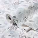 Blue Peony Shelf and Drawer Liner for Kitchen,Non-Adhesive and Strong Non-Slip Floral Cabinet Drawer Liners for Kitchen Shelf, Waterproof Cupboard Liners,Easy to Clean, 12"W x 118.1"L, Blue Peony Floral