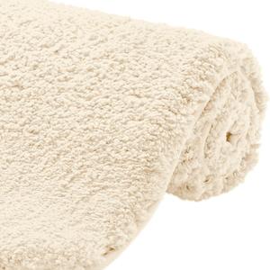 GORILLA GRIP Premium Luxury Bath Rug, Absorbent, Soft, Thick Shag, Plush Bathroom Mat Rugs, Machine Washable, Microfiber Quick Dry, Mats for Shower, Bathtub and Floor Accessories, 24x17, Ivory