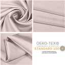 100% Mulberry Silk Pillowcases Set of 2 for Hair and Skin and Super Soft and Breathable King Size Nature Silk Pillowcases (King, Apricot Gray)