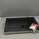 Megachef Electric Warming Tray with Adjustable Temperature Control, 24 in, Silver, Black