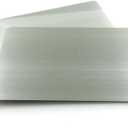 304 Stainless Steel Thick 0.5mm Metal Business Cards Blank Tablet 86X54mm Pack of 10PCS (Silver Brushed Finishing, Blank)