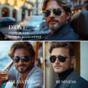 Polarized Aviator Sunglasses for Men Women - Fashion Shades Retro Sun Glasses Driving Fishing Golf UV Protection