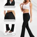 Safort 34" Women Bootcut Yoga Tall Dress Pants Flare Long Trousers Work Stretchy Business Casual Slacks Pockets L
