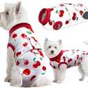 Dog Recovery Suit, Professional Dog Clothes for Surgery Female Male, Dogs Surgery Recovery Bodysuit Shirt for Spay Neuter, Pet Anti-Licking Onesie for Small Medium Large Dogs Cats, Large (Red)