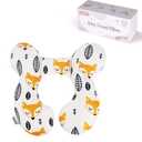 KAKIBLIN Baby Neck Pillow, Upgraded Baby Support Pillow for Head and Neck, Babies Head Pillow for Car Seat, Stroller, Pushchair, Travel(Yellow Fox)