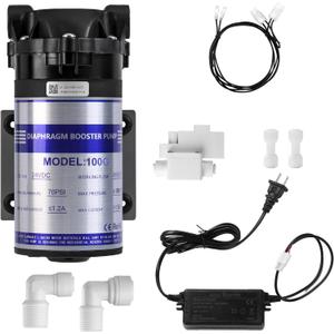2025 Upgrade 100 GPD Universal 6800 Booster Pump Kit for RO Water System,100PSI High Pressure Upgrade,Compatible with All RO Water Filtration Systems, 5X Faster Flow Rate