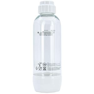 Soda Bottle, Suitable for Carbonated Water and Sparkling Water, BPA Free, Reusable and Filled Food Grade PET Plastic Made Soda Water Bottle (2 Pack, 1 Liter)