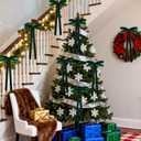 12pcs Velvet Ribbon Bows 7.9 x 17.7In Large Christmas Bow Decoration for Tree Door Wreath Garland Staircase (green)