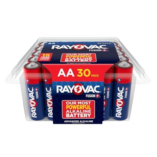 Rayovac Fusion AA Batteries (30 Pack), Double A Alkaline Batteries
