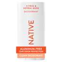 Native Deodorant Contains Naturally Derived Ingredients, 72 Hour Odor Control, Deodorant for Women and Men, Aluminum Free, Citrus & Herbal Musk 2.65oz