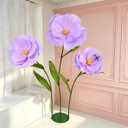 5.8 Ft Giant Artificial Flowers,Large Paper Flower,Huge Poppy Flowers Decoration for Wedding,Hotel,Office,Window Display and Home Farmhouse Decor(Purple)
Brand: PUIBTOIV