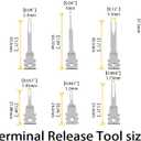 Terminal Removal Tool Kit, 8 PCS Electrical Pin Extractor Tool Double Head Detachable Terminal Release Tool for Metri,AMP,Molex Connector Automotive Repair Terminal Removal Tool