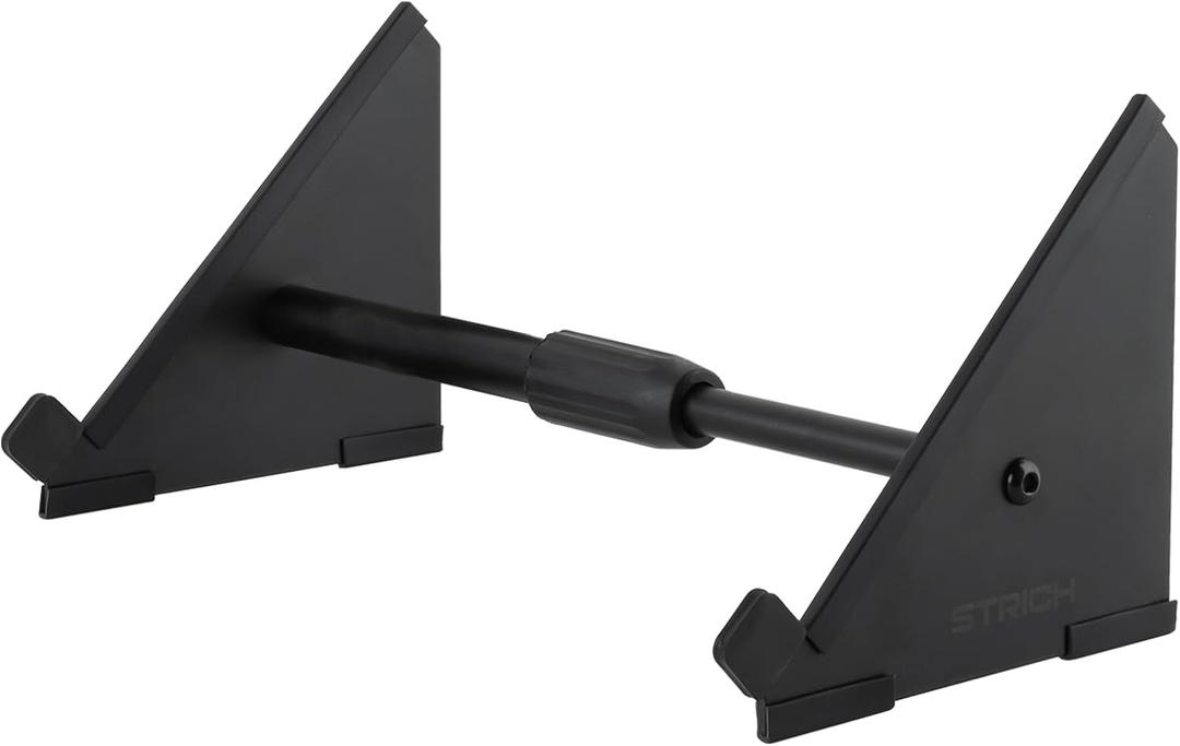STRICH Desktop Stand for Sampler/Synth/MIDI Controller/Drum Machine, Adjustable Length from 10.6"  18.5", Black, SDS-10