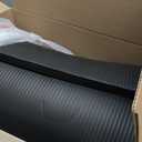 Amazon Basics Extra Thick Exercise Yoga Mat with Carrying Strap, Black 1/2 inch