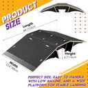 Weysat Skateboard Ramp Bike Ramp 44 Inches Solid Wood with Anti Slip Surface Skate Accessories Durable Designed for Beginners Gifts for Youngster