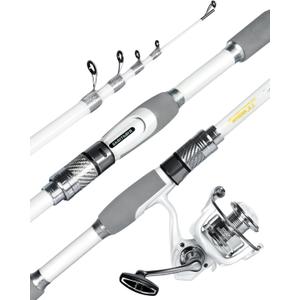 Ghosthorn Fishing Rod and Reel Combo Carbon Fiber Telescopic Fishing Pole Carrier Bag Portable Kit Saltwater Freshwater