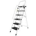 Step Ladder (White, 5 Step Ladder)