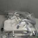 Widened Shower Chair for Inside Shower with Padded Back & Arms,400 lbs Heavy Duty & Adjustable Shower Chair for Elderly and Disabled, Non-Slip Shower Seat, Bath Chair for Tub