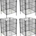 4 Pack Plant Protectors from Animals, 16Pcs DIY Plant Cages 12.6"x12.6"x16", Chicken Wire Garden Animal Barrier, Keep Rabbits & Chipmunks Out for Vegetables, Shrubs & New Plants